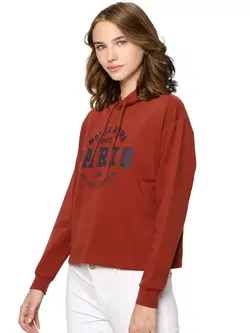 هودی قهوه ای رنگ چاپدار  اُنلی