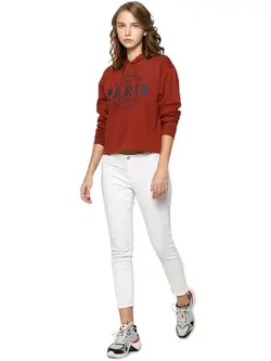 هودی قهوه ای رنگ چاپدار  اُنلی