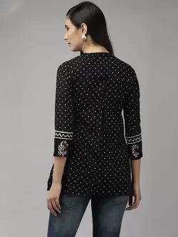 تونیک مشکی رنگ چاپدار ایندواِرا