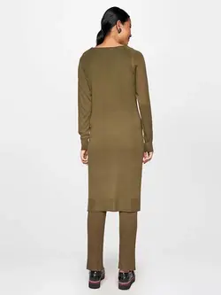 تونیک زیتونی رنگ آستین بلند گلوبال دسی