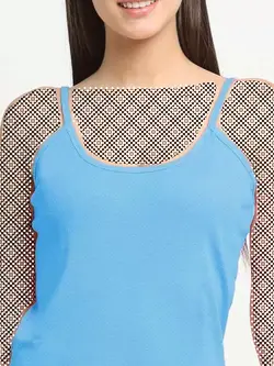 3 تاپ زرد و فیروزه ای و آبی رنگ فریسکِرز