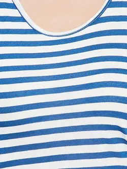 تاپ راه راه سفید آبی رنگ کلویا