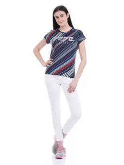 تیشرت راه راه چندرنگ پولک دار آستین کوتاه پِه پِه