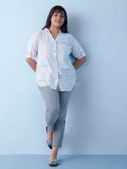 پیراهن راه راه چند رنگ جیا