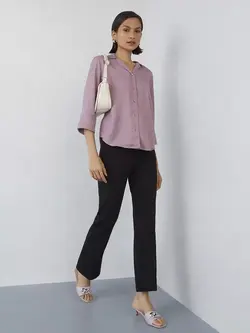 پیراهن بارانی بنفش وست ساید واردروبه