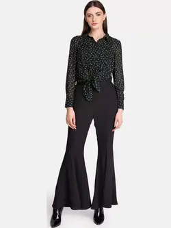 پیراهن زنانه چاپدار سبز تیره کازو