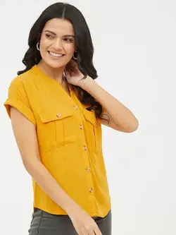 پیراهن زنانه طرح خردلی هارپا