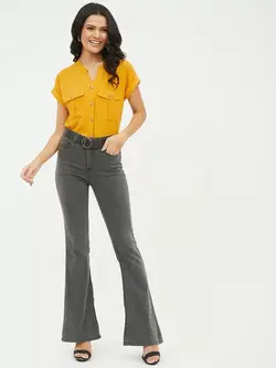 پیراهن زنانه طرح خردلی هارپا