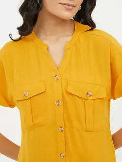 پیراهن زنانه طرح خردلی هارپا