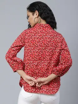 پیراهن زنانه چاپ چند رنگ ملون