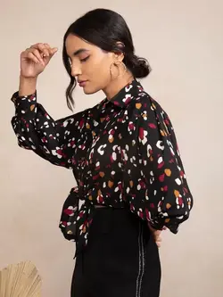 پیراهن زنانه طرح چاپدار تونتی