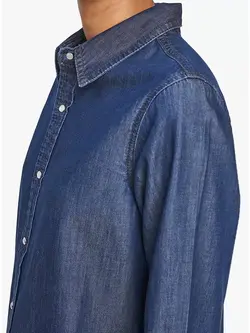 پیراهن زنانه طرح جین آبی تیره