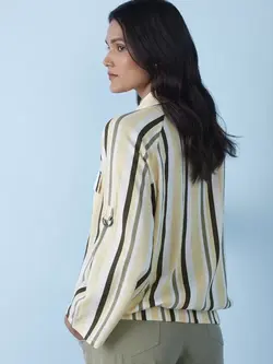 پیراهن زنانه راه راه چند رنگ لاو