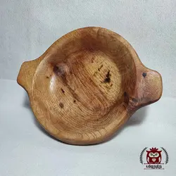 میوه خوری چوبی دستساز بلوط سایز 3 کد H13