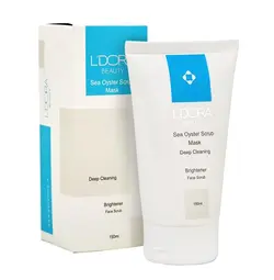 ماسک لایه بردار اسکراب لدورا حاوی صدف دریایی 150 میلی لیتر