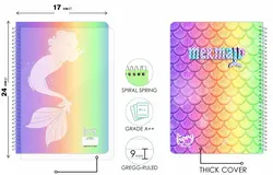 دفتر سیمی 50 برگ مسترراد طرح پری دریایی