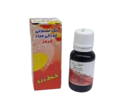 رنگ مایع خوراکی قرمز 50 گرمی برند خط زرد