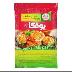 خمیر یوفکا مستطیلی هومینا مخصوص غذا و بورک 600 گرمی (22 ورق)