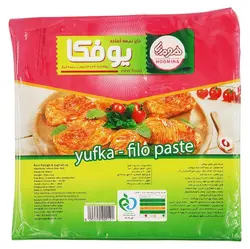 خمیر یوفکا مربعی هومینا مخصوص غذا و بورک سایز 24در24 سانت (26 ورق)
