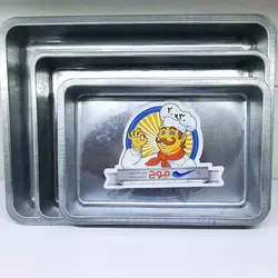 سینی کیک گالوانیزه برند موج (سایز30در40 سانت ارتفاع7سانت)