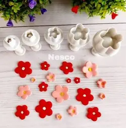 کاتر فشاری طرح گل جدید (پک سه عددی) در 3 سایز مختلف