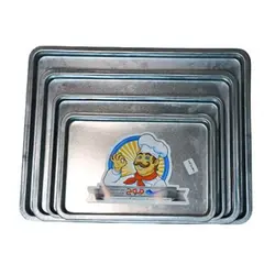 قالب مستطیل گالوانیزه برند موج(سایز 30در40 سانت ارتفاع 2 سانت)