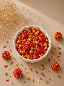 قالب سیلیکونی دسری طرح دونات ترافلی 8 خانه (قطر هر خانه 6 سانتی متر)