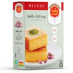 پودر کیک باقلوا شرکت رشد 380 گرمی (کیک شربتی)