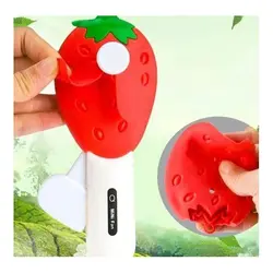 پنکه دستی طرح توت فرنگی