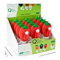 پنکه دستی طرح توت فرنگی