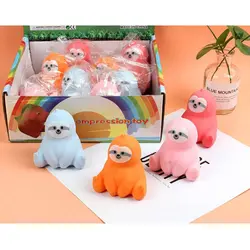 فیجت خامه ای ضد استرس مدل خرس تنبل