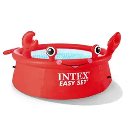 استخر بادی ایزی ست کودک اینتکس طرح خرچنگ مدل Intex Happy Crab Easy Set Pool