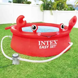 استخر بادی ایزی ست کودک اینتکس طرح خرچنگ مدل Intex Happy Crab Easy Set Pool