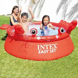 استخر بادی ایزی ست کودک اینتکس طرح خرچنگ مدل Intex Happy Crab Easy Set Pool