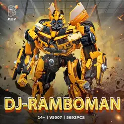 لگو قهرمانی ربات ترنسفورمز ریمبو مدل KBOX V5007 Transformers Bumblebee DJ-Rambo Man