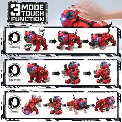 اسباب بازی کنترلی سگ بولداگ مدل Lterfear Robot Dog for Kids