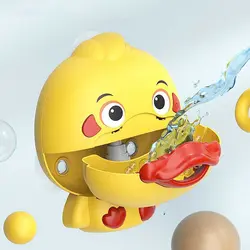 جوجه کف ساز مدل Yellow Duck Bubble Bath Toy bubbles music maker for baby toddlers