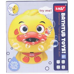 جوجه کف ساز مدل Yellow Duck Bubble Bath Toy bubbles music maker for baby toddlers