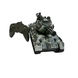 اسباب بازی تانک کنترلی شارژی دودزا و تیر پرتاب کن مدل Tank Remote Control