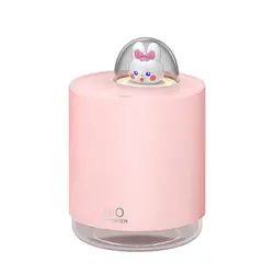 دستگاه بخور و رطوبت ساز و پروژکتور خرگوش مدل Cute Rabbit Humidifier with LED Colorful Night Light