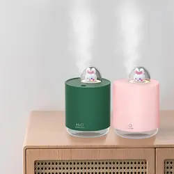 دستگاه بخور و رطوبت ساز و پروژکتور خرگوش مدل Cute Rabbit Humidifier with LED Colorful Night Light