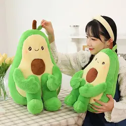 عروسک آووکادو سایز بندی مدل XICHEN Green Large Simulation Avocado Plush Toy Doll Sleeping Pillow Doll Doll