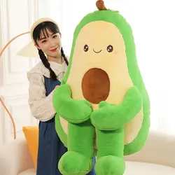 عروسک آووکادو سایز بندی مدل XICHEN Green Large Simulation Avocado Plush Toy Doll Sleeping Pillow Doll Doll