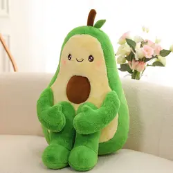 عروسک آووکادو سایز بندی مدل XICHEN Green Large Simulation Avocado Plush Toy Doll Sleeping Pillow Doll Doll