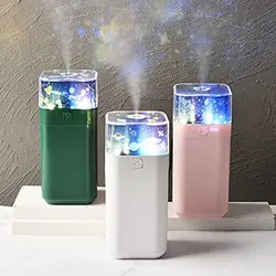 دستگاه بخور و رطوبت ساز و پروژکتور مدل Mini Humidifier, Luminous Humidifier with Starlight Projection