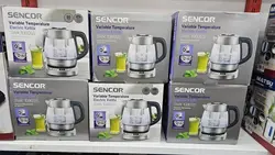 کتری برقی سنکور 1 لیتری 2200 وات استیل SWK 1080SS Sencor