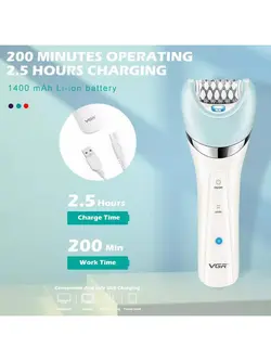 شیور زنانه شارژی وی جی ار v-703