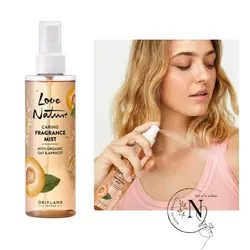 اسپری بدن معطر حاوی جو دوسر و زردآلو ارگانیک اوریفلیم سری لاو نیچر