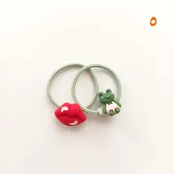 کش موی سر عروسکی بسته 2 عددی
