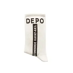 جوراب زنانه ساقدار ورزشی طرح DEPO